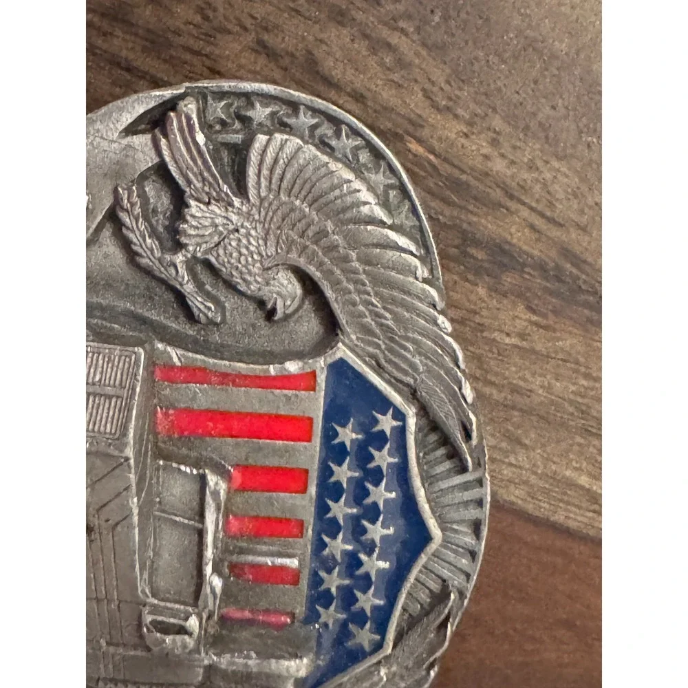 Vintage‎ 1988 Siskiyou Belt Buckle American Trucker 20th Century Cowboy